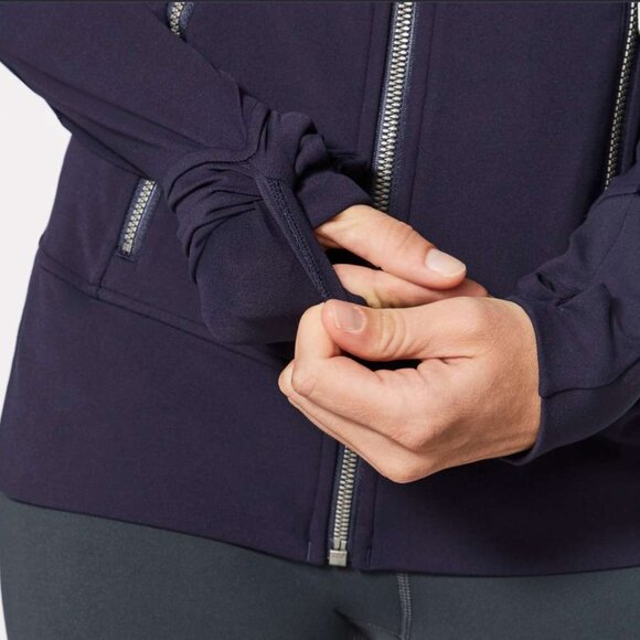 LIKE-NEW Lululemon Contour Jacket Midnight Navy Size 6 - Picture 2 of 8